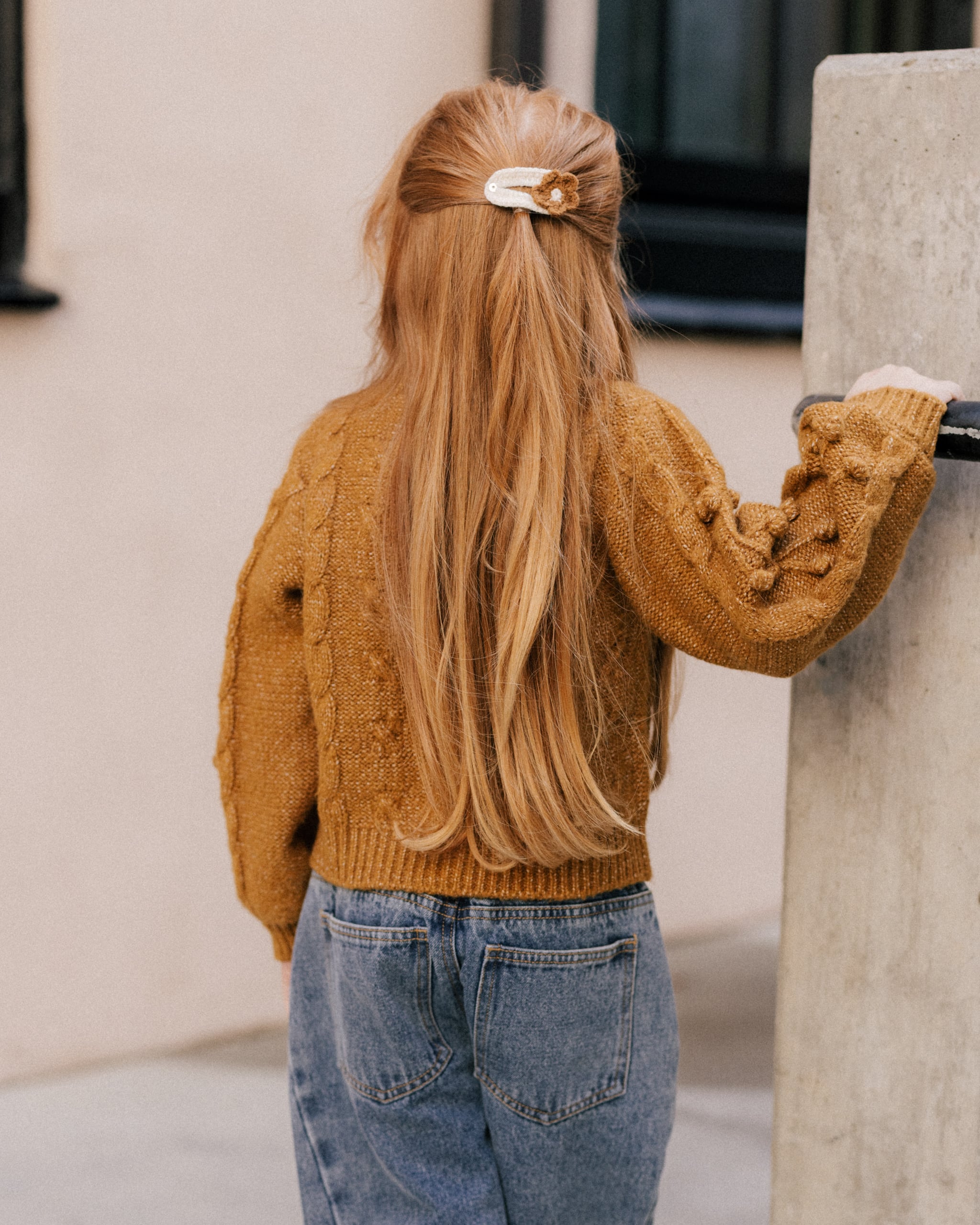 Rylee & Cru ライリーアンドクルー ボブルカーディガン 4-5Ｙ Rylee + Cru (ライリー アンド クルー) / BOBBLE CARDIGAN / GOLDEN