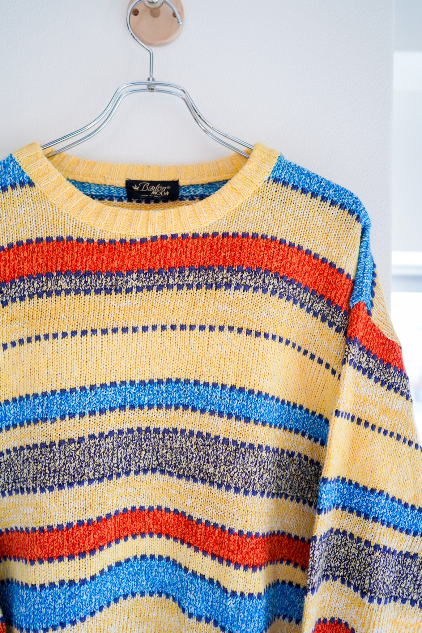 80s ヴィンテージ　ニット　セーター　ユーロ　ITALY 1980s】