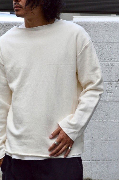 Swedish Army 70s Reproduct Boatneck Under Sweat White スウェーデン軍 復刻 1970 アンダースウェット ボートネック