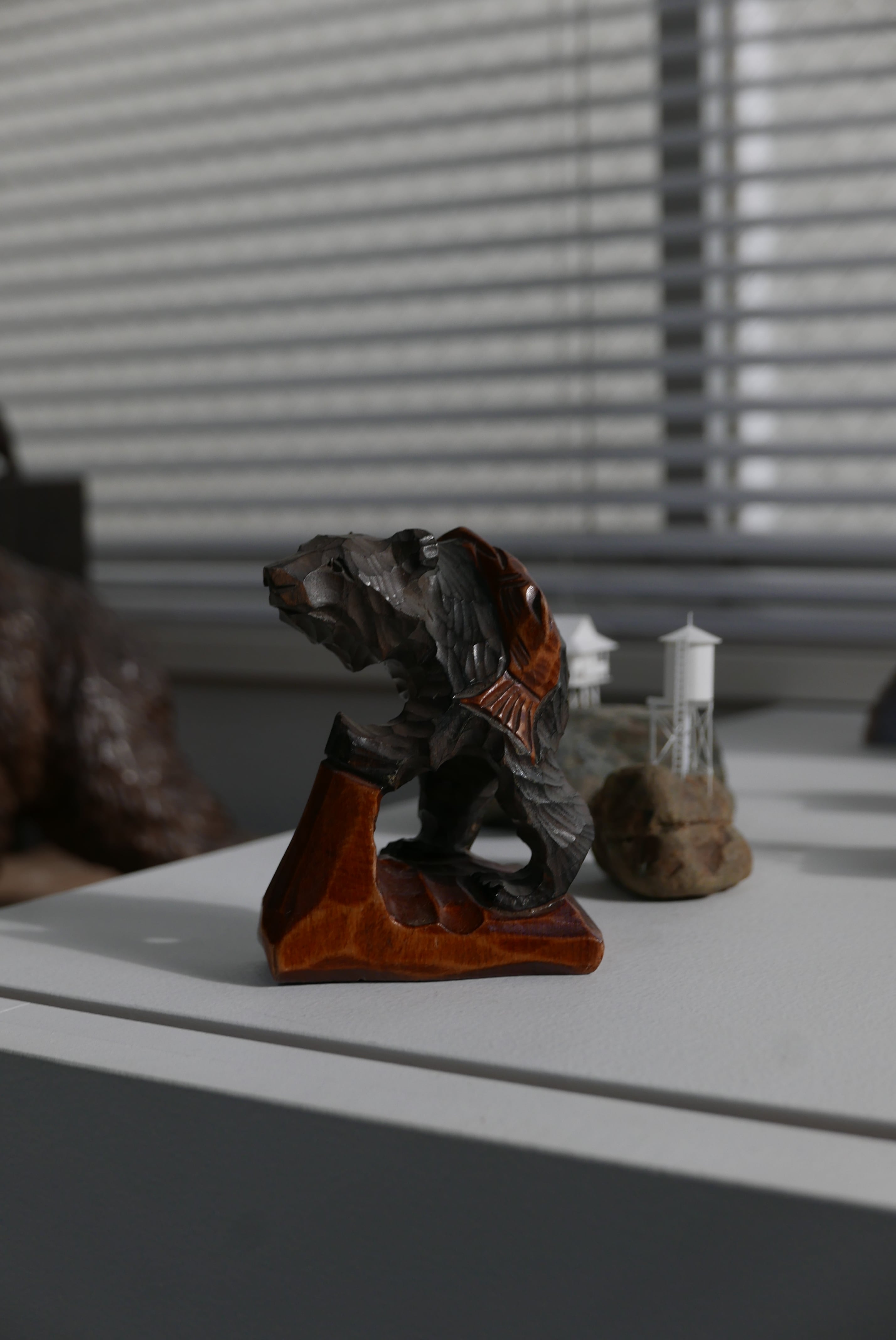 old wooden bear , 背負い熊 , small