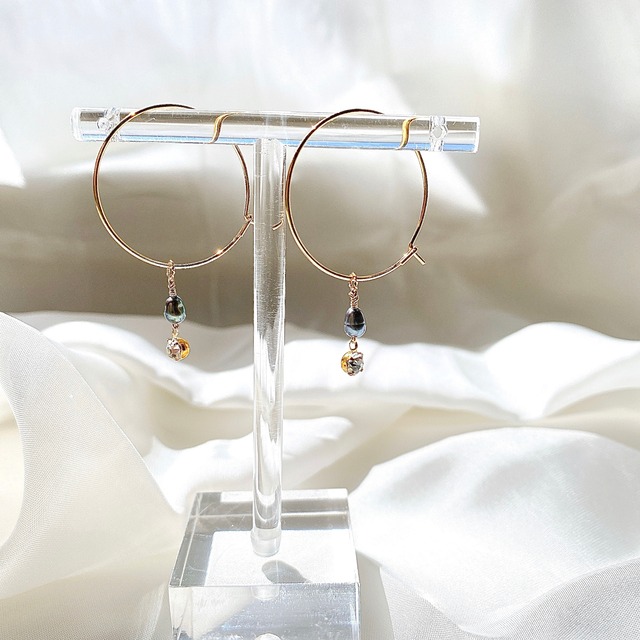 ◇F-1 華奢フープピアス