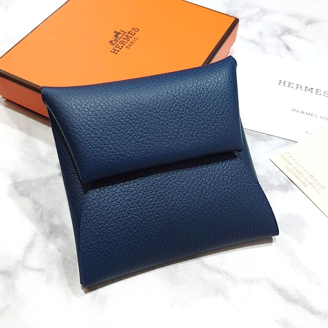 未使用新品 U刻印 HERMES エルメス 申し入れ バスティア コインケース 