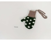 韓国子供服 / 26winter / VANILLA BUNNY / ドットミトン / キッズ / 冬服 *FREE*