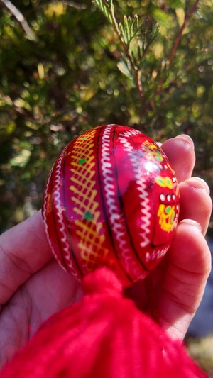 装飾用木製プィサンカ現代的なフツル様式（イースターエッグ）　