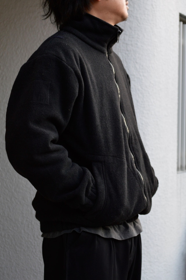 Netherlands Army 90s Heavy Fleece Outer Jacket Used オランダ軍 フリースジャケット ブラック