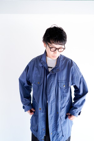 【1980s】"Italy, Stand Collar"Europe Shell Jacket  / 5-357