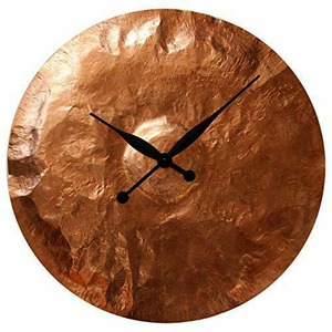 インテリア　メタルクロック Oversized Round Copper Rustic Wall Clock 24-inch -