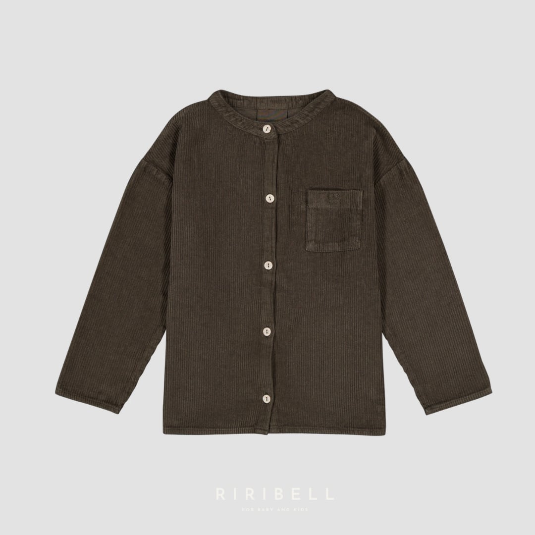 【STUDIO BOHEME】JIM SHIRT - DARK TAUPE <24M>