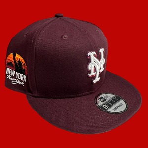 New York Yankees Statue of Liberty New Era Snapback / Burgundy (Gray Brim)