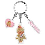 モンチッチ3連アクリルキーホルダー5モンチッチちゃんベージュ(8403256)