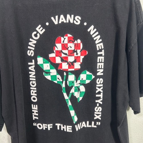 Vans バラ チェッカー tee