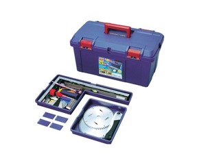【特価処分】リングスター ドカット ダブルトレーデ収納力UP ブルー D-6000【L597×W336×H300mm】