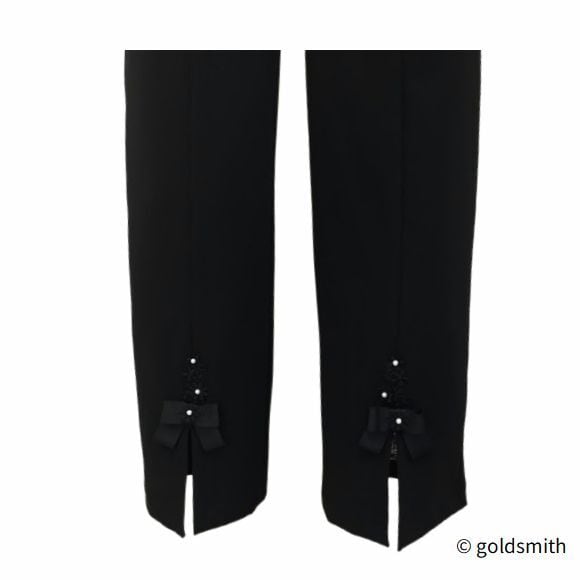 30%OFFセール】スーパービューティー ストレッチパンツ 裾前スリット