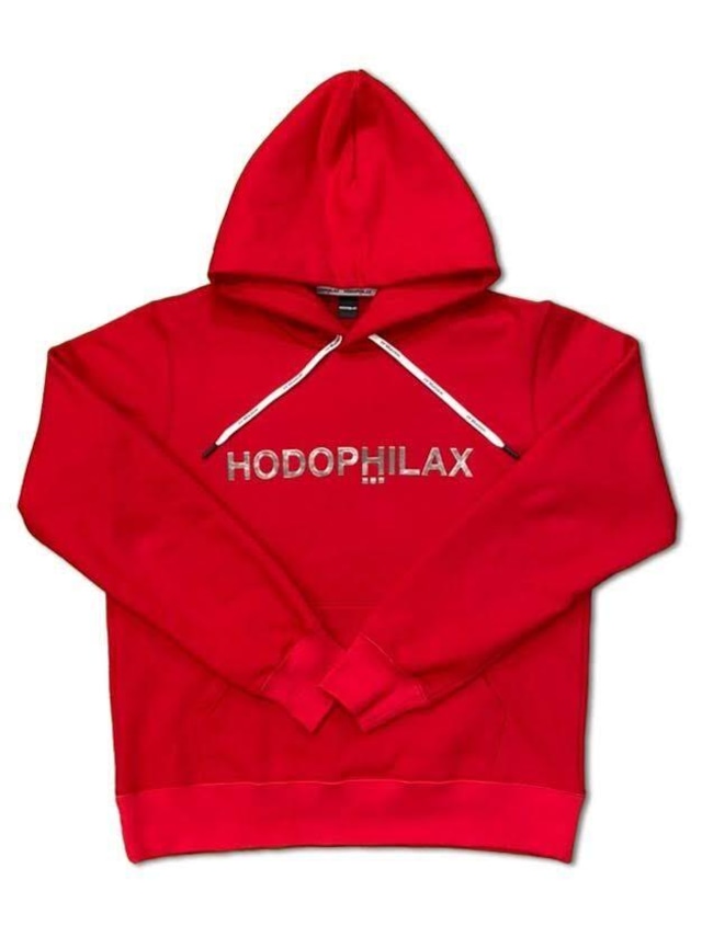 【OUTLET】パーカー　HODOPHILAXロゴ　レッド　HPX-23142