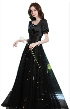 ★送料無料★9号(M)☆チュ－ルパーティ－ロングドレス(OPN2973)