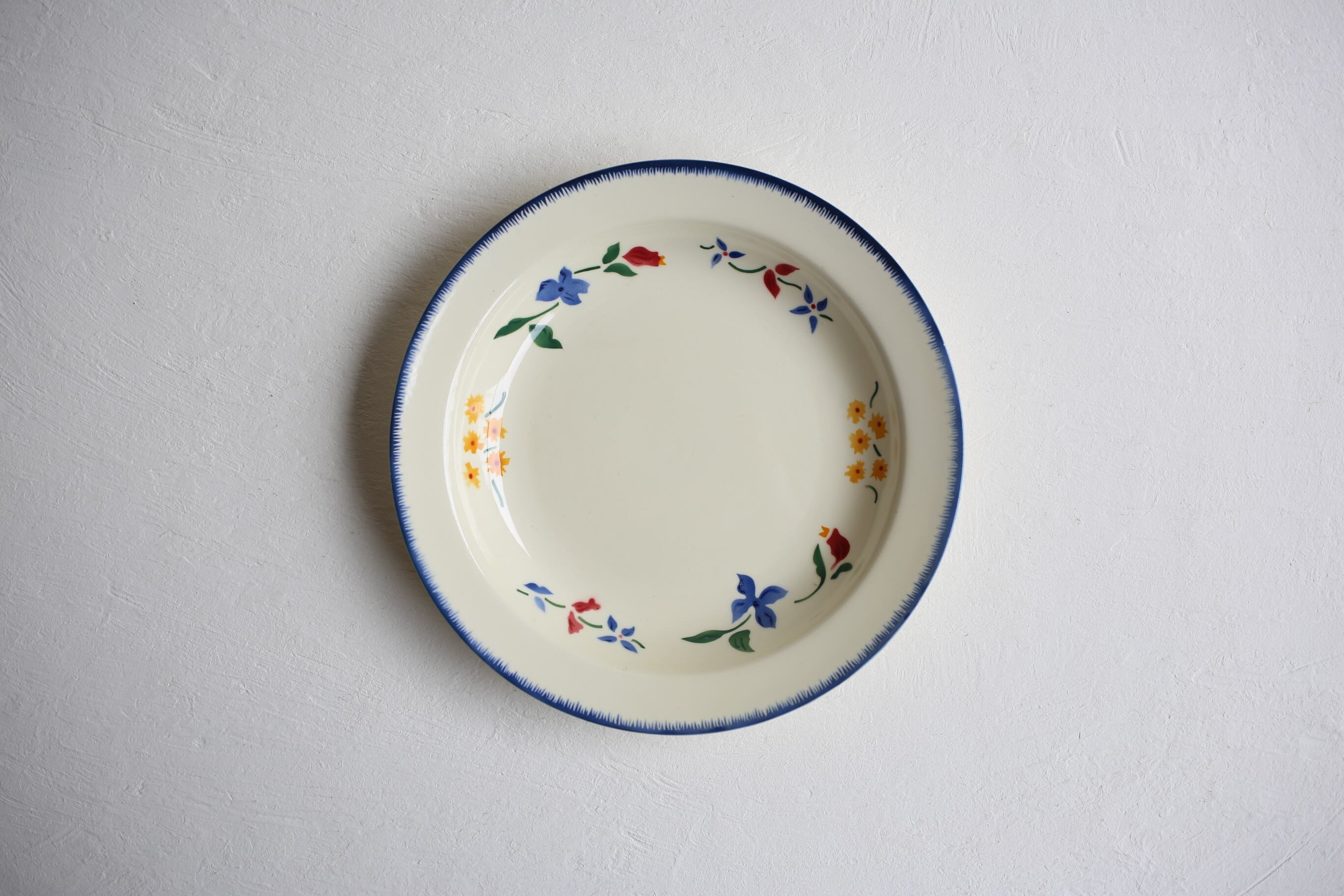 フランス アンティーク creil et montereau クレイユモントロー 深皿 『CHAMONIX』 N-00470gb