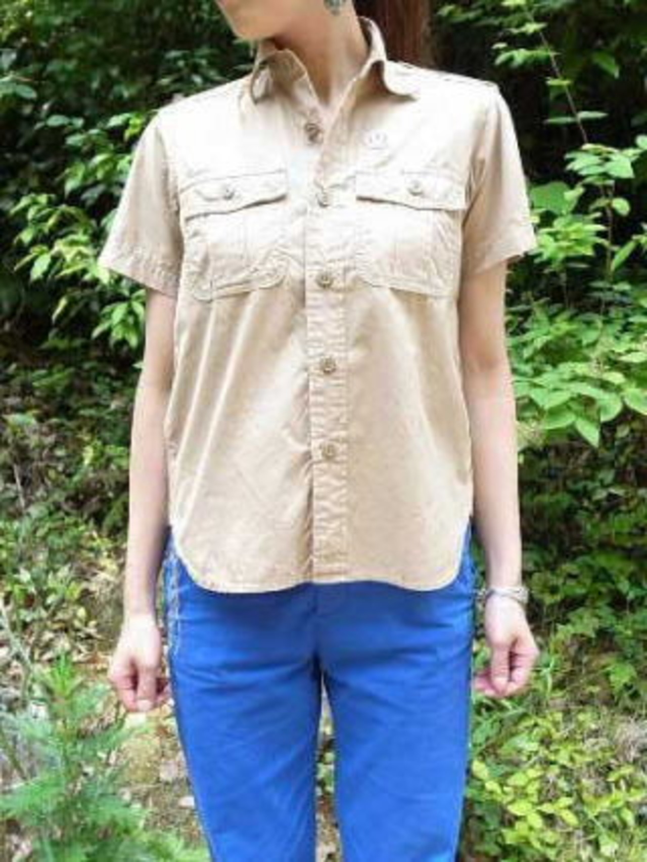 Simva khakis シンバカーキーズ　ミリタリーシャツ　カーキ