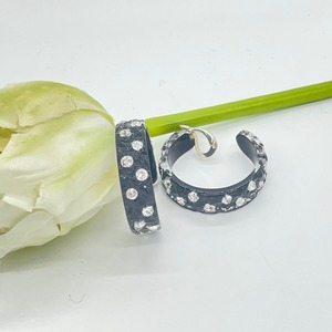 イヤリング　ネバダクレオルL   ブラックダイヤ