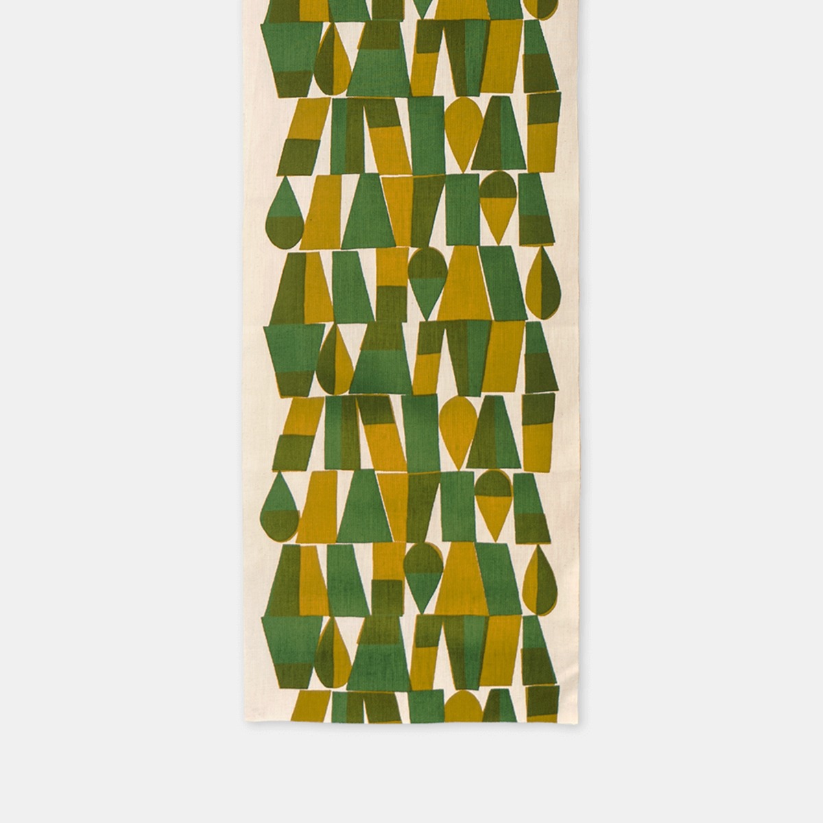 柚木沙弥郎シルクスクリーン（手捺染）小巾布「コウノトリ」額装セット