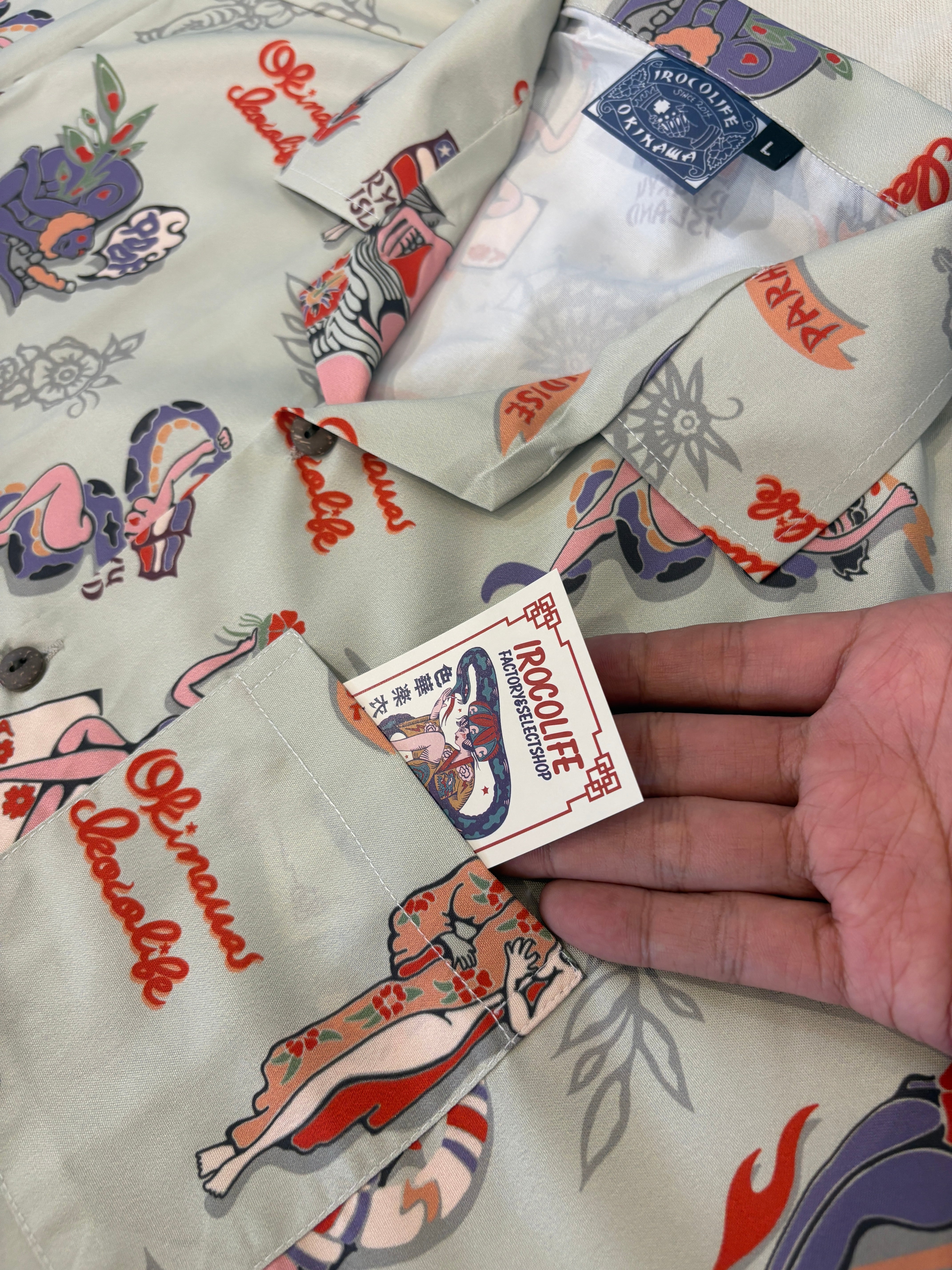 そーたつUSA製 ROIĀL ピンナップガール ハワイアンシャツ 90s-00s USA製 ROIĀL ピンナップガール ハワイアンシャツ