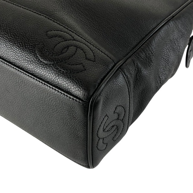 CHANEL シャネル トリプルココ ショルダーバッグ ブラック レザー キャビアスキン vintage ヴィンテージ オールド gph8sd