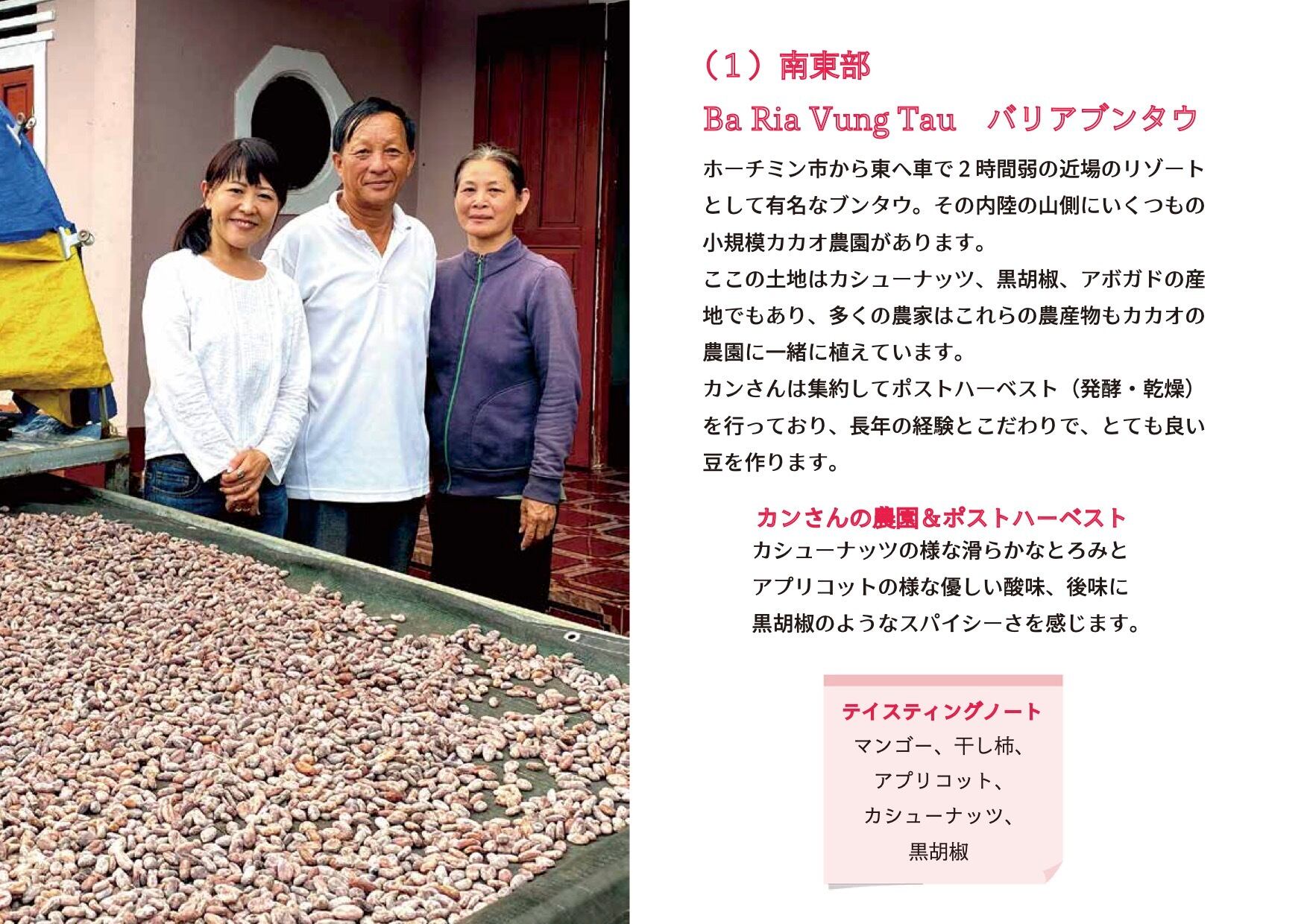 カカオ豆（未焙煎）1kg／袋　ダクラクの農園より直接お届け