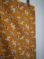 Vintage Dog Print Silk Fringe Scarf