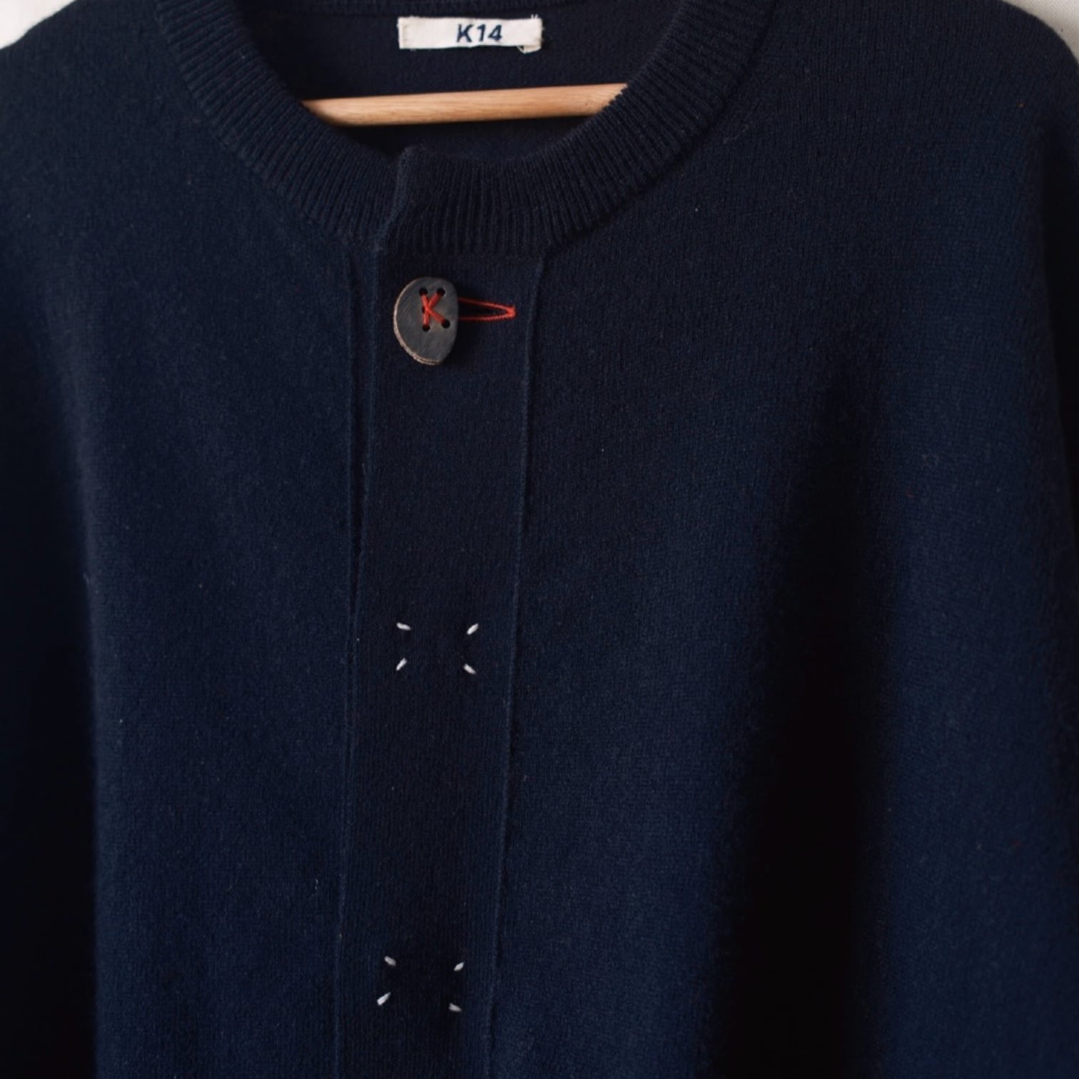 KHOKI  [WOOL KNITCARDIGAN]