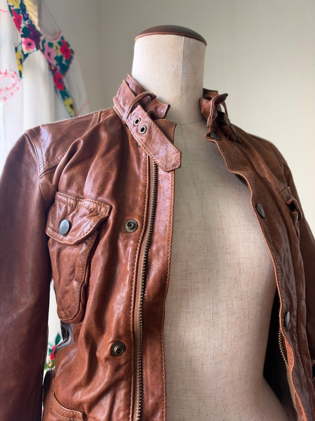 beautiful people Leather Safari Jacket