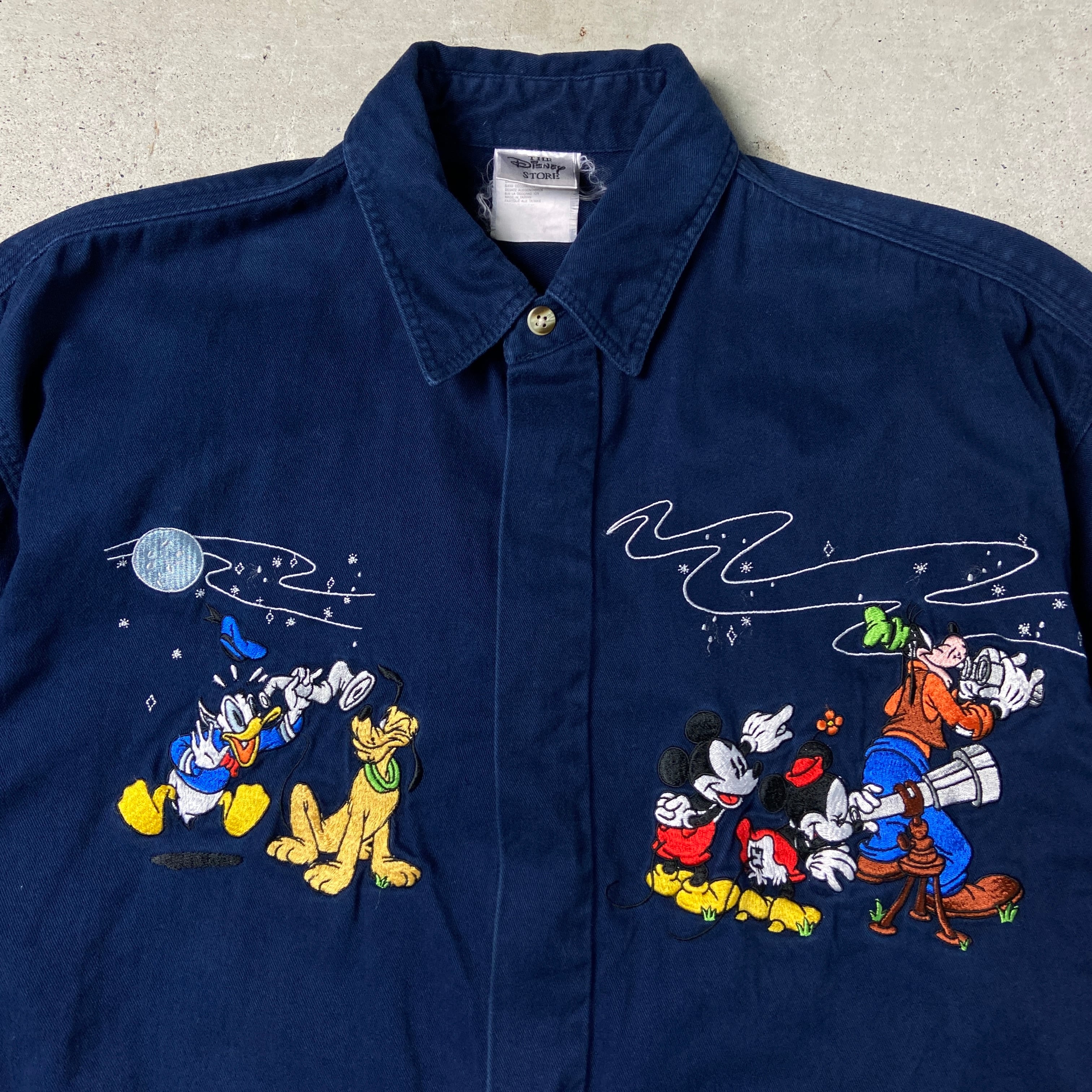 90年代 THE DISNEY STORE ディズニー ミッキーマウス キャラクター刺繍