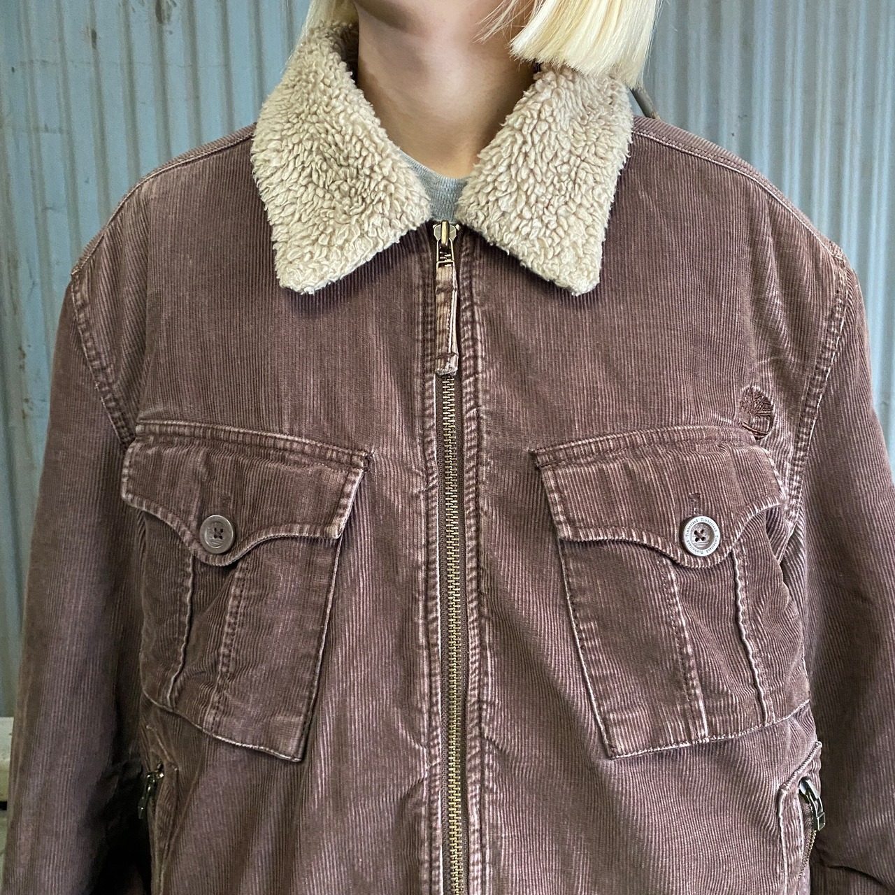 Timberland ティンバーランド コーデュロイ ボアジャケット メンズM 