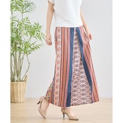 【SALE 13%OFF 4/12 10:00まで】TRUBE 総プリントエスニックパンツ【M~L】オレンジ