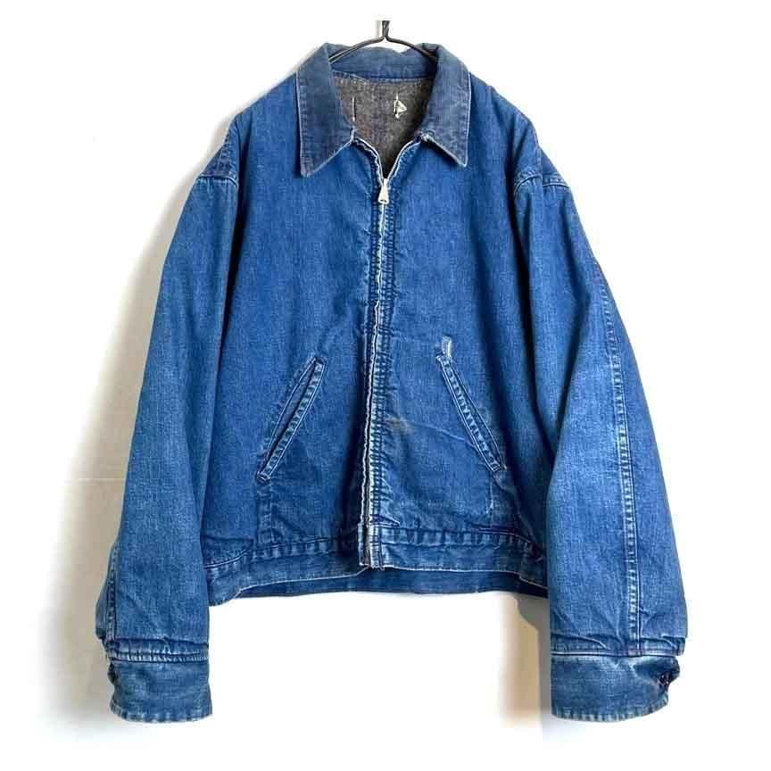 Vintage Zip Up Blanket Lining Denim Jacket [1960s-] | beruf