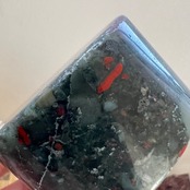 ブラッドストーン*シリンダー*天然石台座*0807*天然石インテリア*置き物