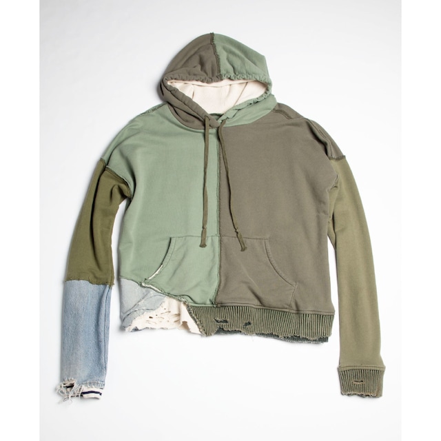 【GREG LAUREN】GREENS FRAGMENT HOODIE(GREEN)