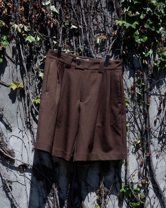 MERELY MADE Premium safari wide shorts (MELANGE BROWN)