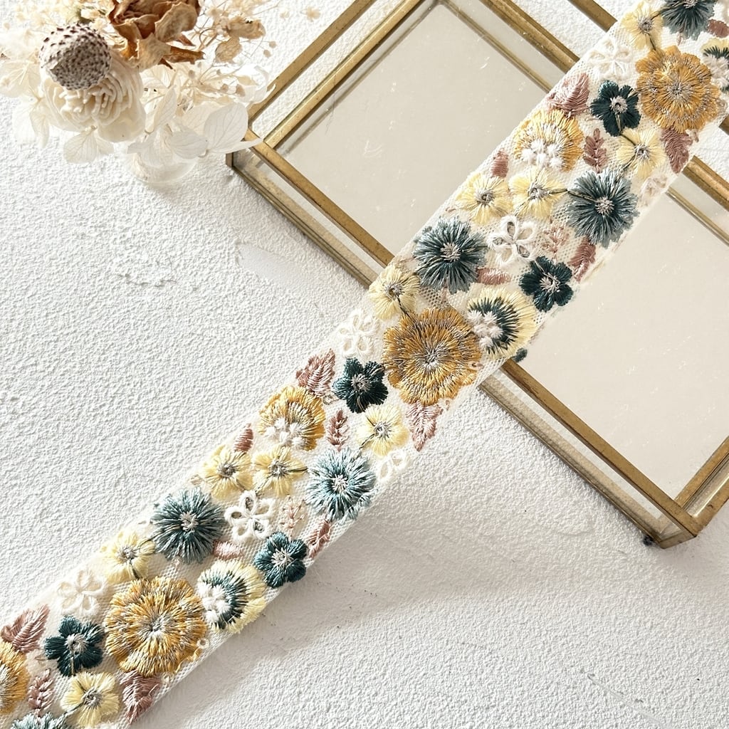 暖色系 | インド刺繍リボン専門店Rino Ribbon