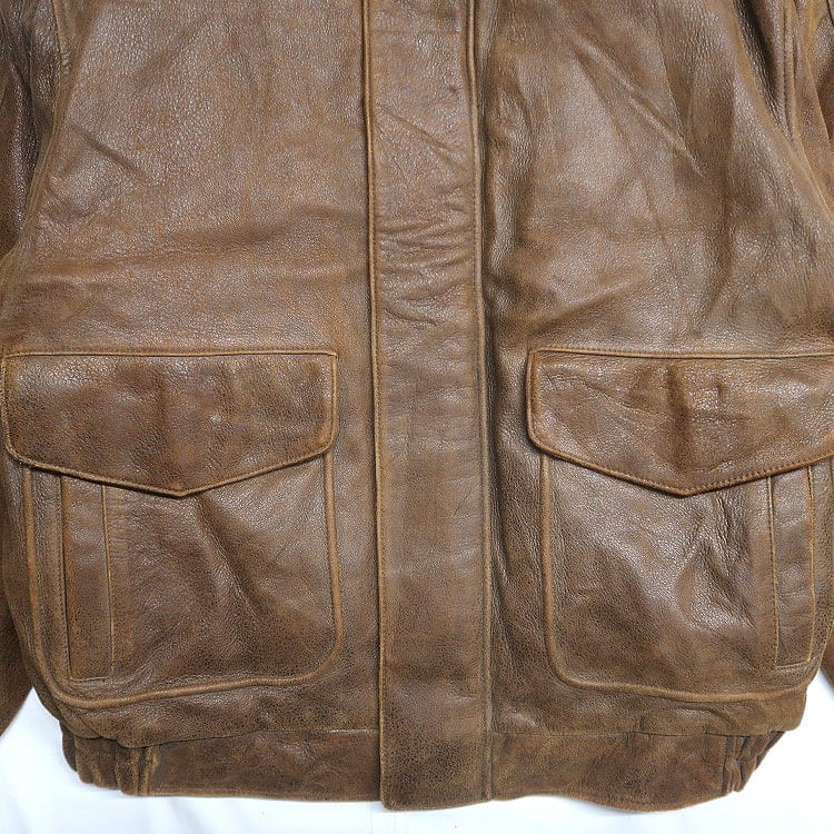 古着 ドッカーズ DOCKERS A-2タイプ レザージャケット 着脱ライナー
