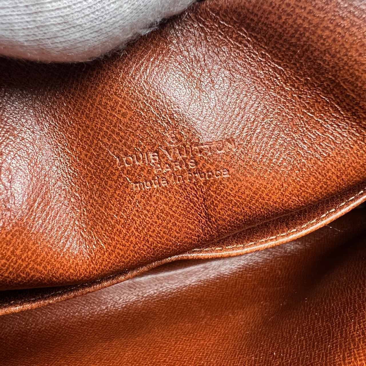 LOUIS VUITTON ルイヴィトン モノグラム トロカデロ  レザー セカンドバッグ ブラウン A-12144