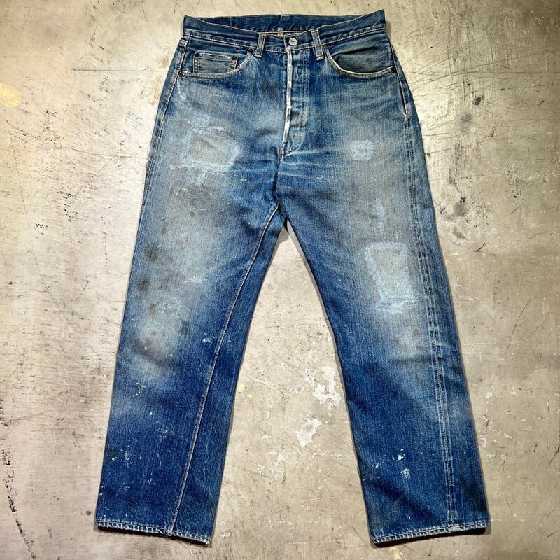 リーバイス 60s 501XX Vステッチ BIG E ヴィンテージ ギャラ入り ストレート デニムパンツ Levi's ジーパン 赤耳 メンズ   【230419】