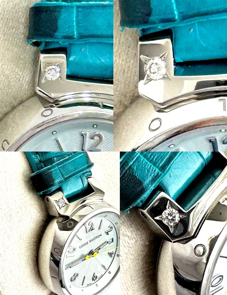 LOUIS VUITTON ルイヴィトン タンブール ダイヤモンド Q121V