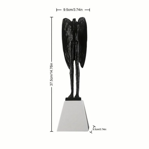 天使の翼 置物 像 ギリシャ彫刻 樹脂彫刻 人間彫刻 リビング 寝室 装飾