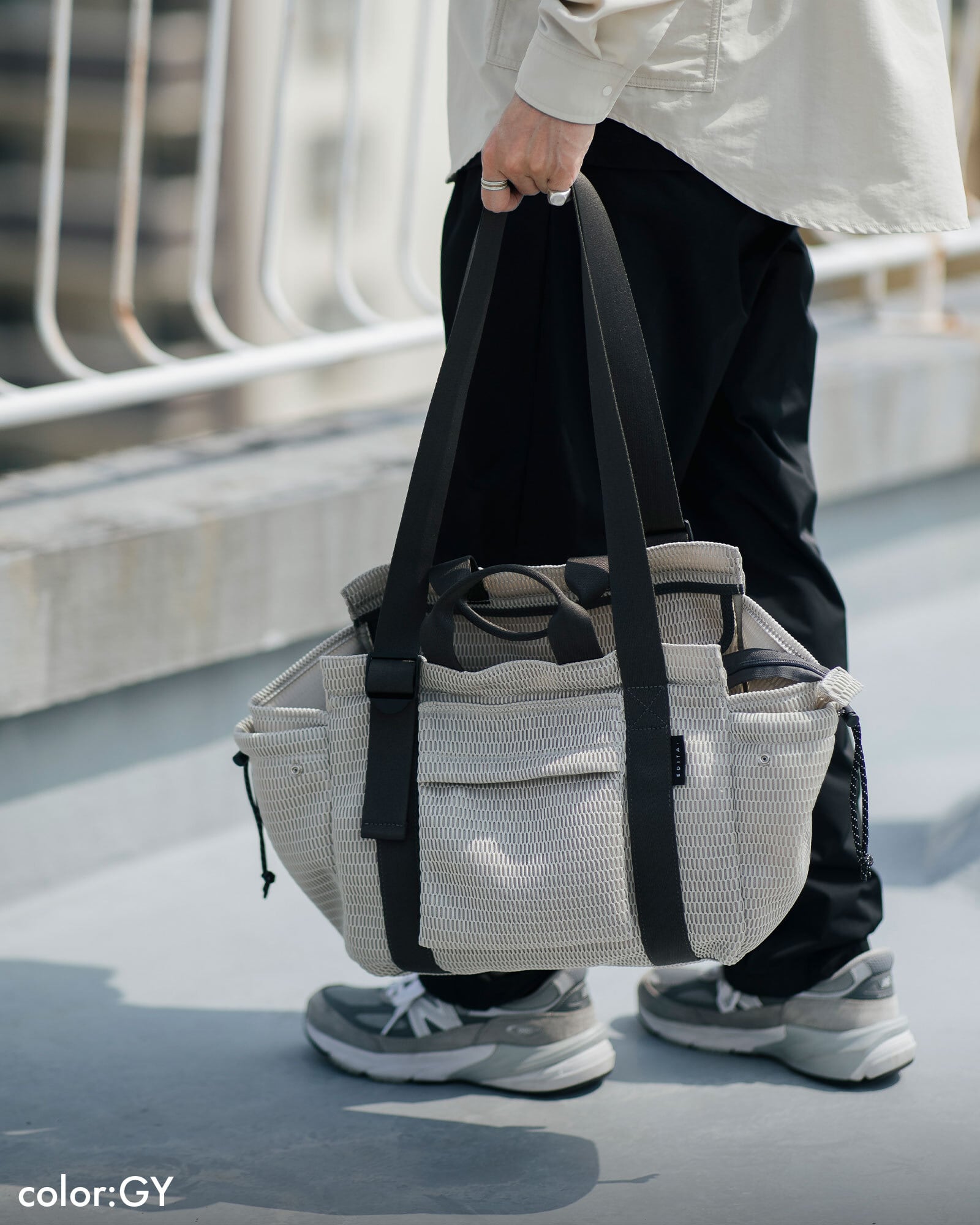 洗濯機で洗える Washable utility belt tote [edt-127] | EDITA．