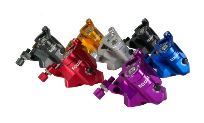 グロータック　イコール　機械式ディスクブレーキキャリパー フラットマウント グロータック EQUAL 機械式ディスクブレーキ 黒 フラットマウント