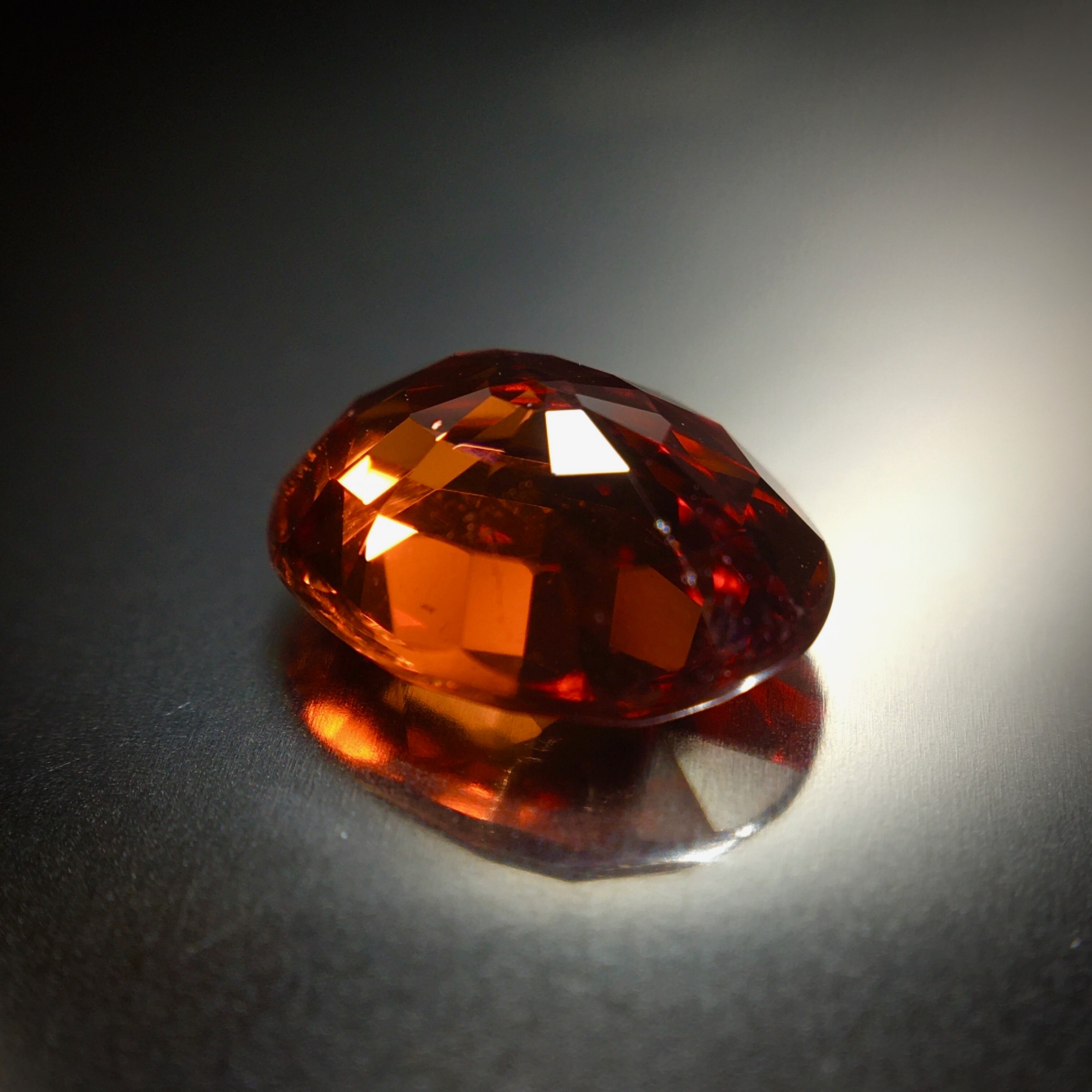 最も美しい”オレンジ色 3ct UP 天然 マンダリンガーネット ルース