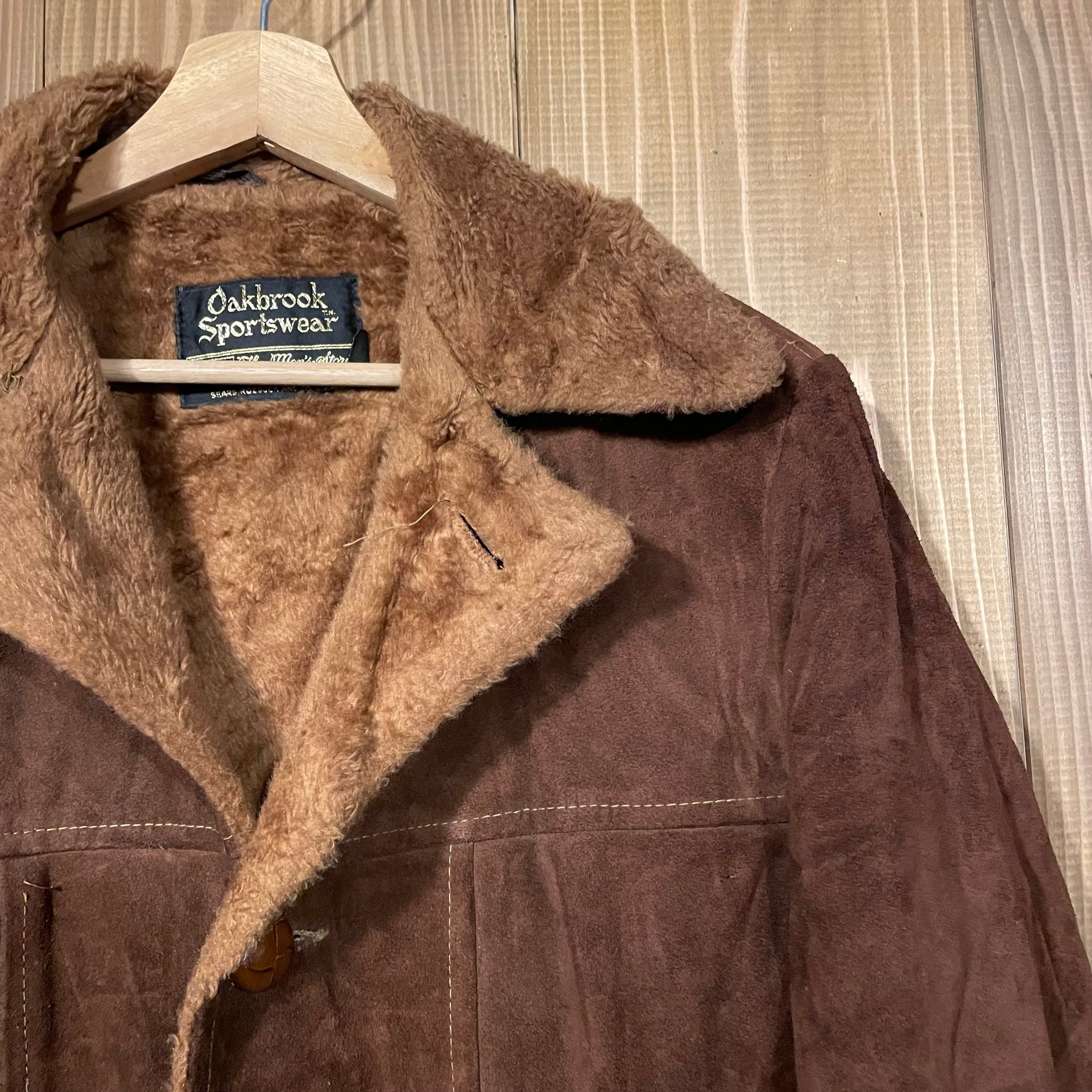 60s SEARS シアーズ スウェード レザージャケット USA製 裏ボア ランチ