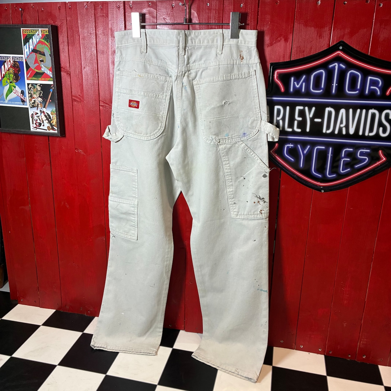 Dickies ペインターパンツ 白 リアルワーク W30相当