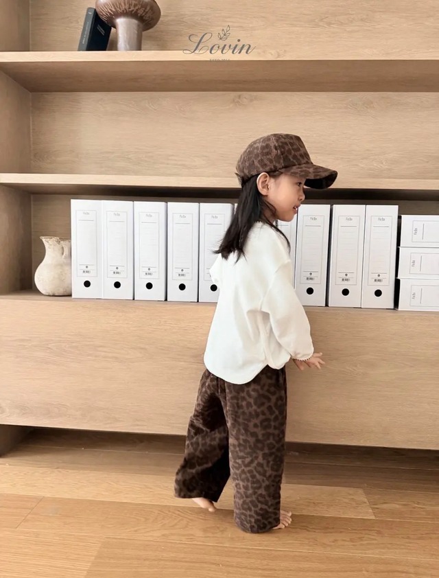【即納】leopard corduroy pants