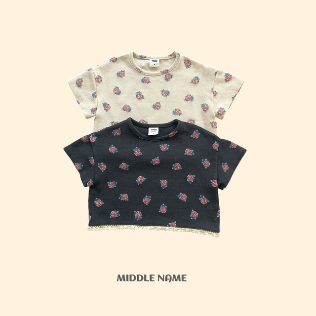 middle name［取寄］vintage flower tee 26summer