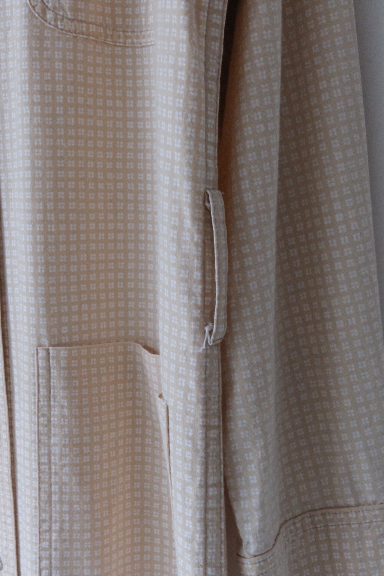 Vuokko geometric mini check belted shirt dress